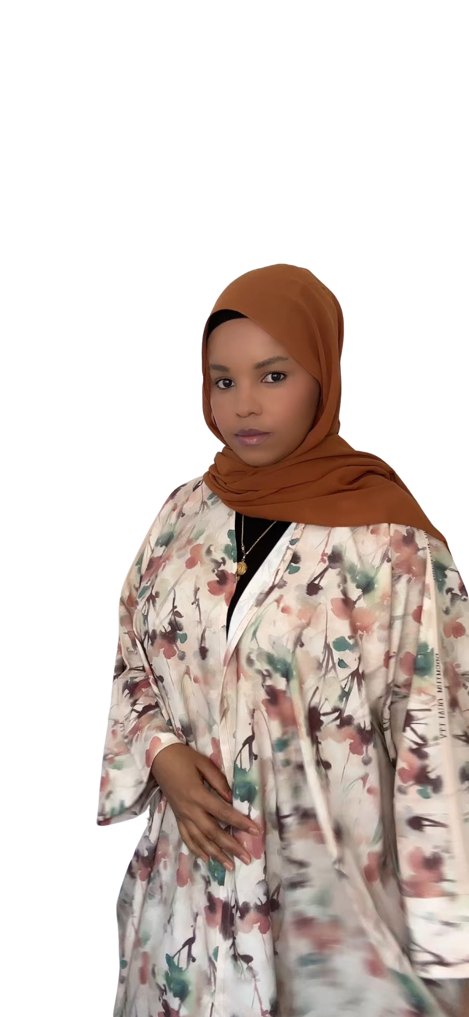 Kimono Abaya with scarf