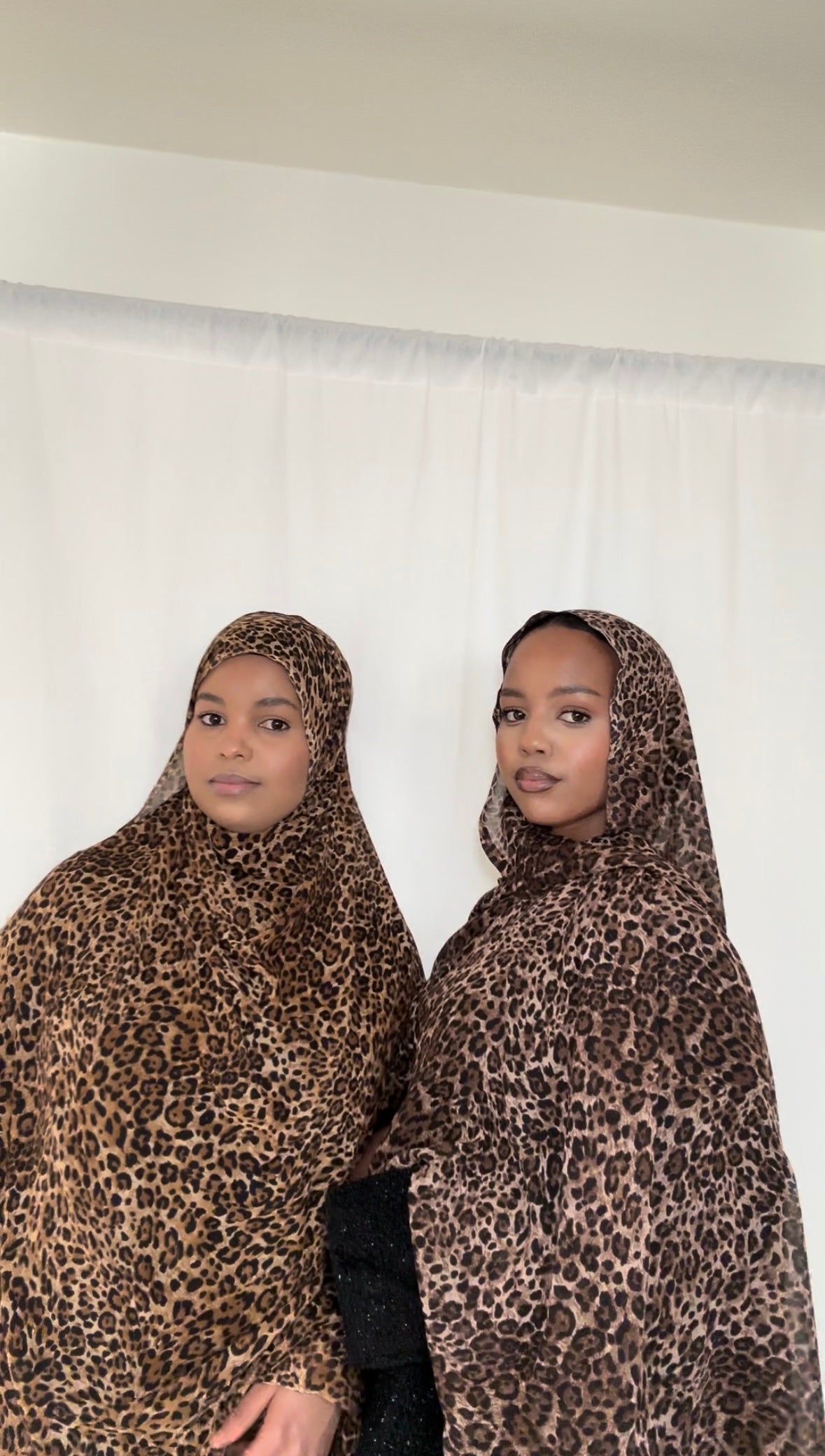 Leopard print hijab