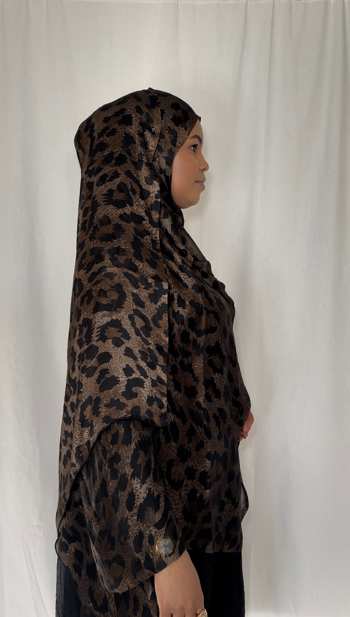 Leopard print hijab