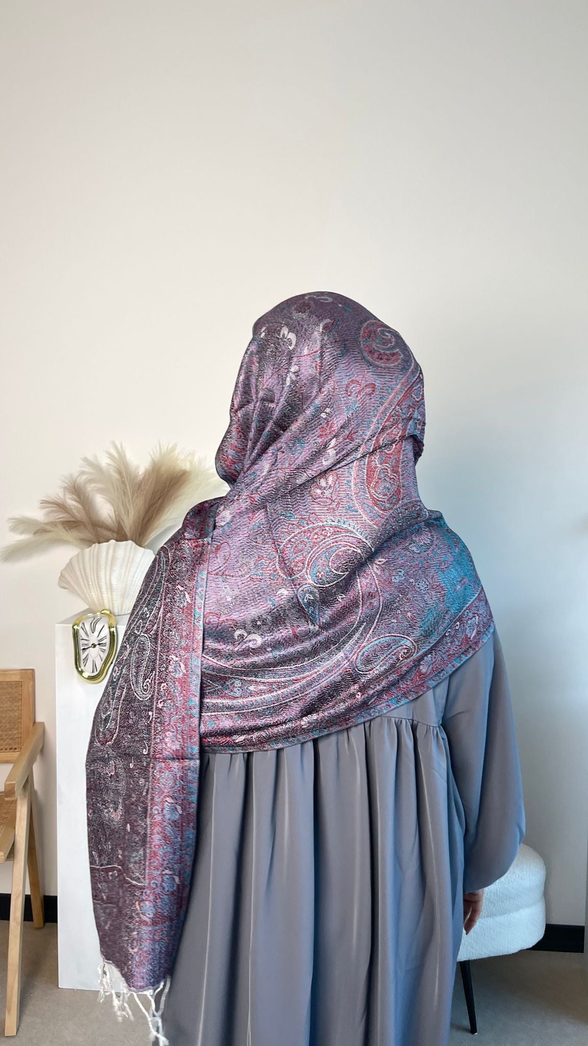 Violet Pashmina Hijab