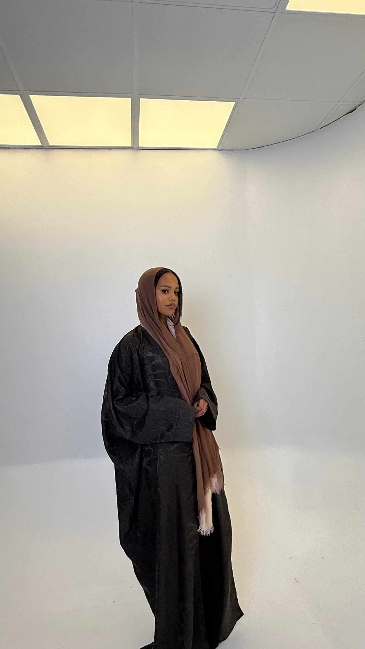 Brown Kimono Abaya